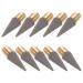 ULTECHNOVO 10pcs Forever Pencil Tips Lightweight Pencils Pencil Replaceable Tips Everlasting Pencil Tips Everlasting Pencil Refill Infinite Pencil Tips Metal Erasable Student Written