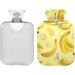 NAANLE Cartoon Fruit Banana Bottle - 2L Transparent Hot Water Bottle for Bed & Pain Relief | Heat & Cold Therapy - Buy Online on GoSupps.com