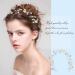 Flower Bride Wedding Headdress | Elegant Hair Jewelry for Women & Girls - Gold Floral Headband - Buy Online on GoSupps.com