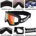 Karsaer Anti-Fog Ski Goggles with UV Protection | Matte Black Frame Red Mirrored Lens | Snowboard Goggles for Men Women Youth - Buy Online on GoSupps.com