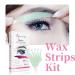 Beauty7 Eyebrow Wax Strips - 24-Hour Pain-Free Depilatory Strips with 4 Clean Oil Cloths - Fast Persian Wax for Perfect Eyebrows - Buy Online on GoSupps.com