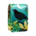 Travel Lipstick Organizer Case Lipstick Case Portable Makeup Bag With Mirror Crow Bird Feather Leaves Y470s0caxi