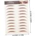 FRCOLOR Eyebrow Sticker Decor 8 Sheets Imitation Eco Eyebrow Sticker Waterproof Makeup Eyebrow Sticker 6d Cosmetic Applique - Buy Online on GoSupps.com