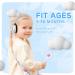 KINGKIDS Baby Ear Protection Headphones - Noise Cancelling Earmuffs for Infants & Toddlers - White & Black - Buy Online on GoSupps.com