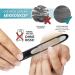Miwiam Nail File - Smooth Cracks-Free Nails | 2 Zones (Coarse & Fine) | Rust-Free & Residue-Free Cleaning | Black - Premium Quality Nail Care Tool - Buy Online on GoSupps.com