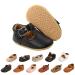 Baby Girls First Walking Shoes Mary Jane PU Leather Anti-Slip Princess Shoes Infant Baby Shoes 0-6 Months D Black