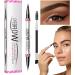 gafdu Curved Eyebrow Pencil Curved Eyebrow Pen2 in 1 Waterproof Liquid Eyebrow Pen Eyeliner Pen Natural Looking Eyebrow Pencil for Travel Shopping Business Trip 04 - Buy Online on GoSupps.com