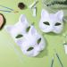 10 Aboofan Unmalte Cat DIY Masks - Paintable White Paper Half Masks for Halloween | Unfinished Hand-Painted Crafts - Buy Online on GoSupps.com