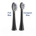 Waterpik Sonic-Fusion Replacement Brush Heads - Genuine Full Size Replacement Brushes with Covers (Pack of 2) - Black | International Shipping Available - Buy Online on GoSupps.com