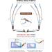 VEVESMUNDO Anti-Blue Light Ladies Reading Glasses | Modern Floral Design | Prescription Light Purple 2.0x Visual Aid - Buy Online on GoSupps.com