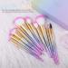 Docolor 16 PCs Premium Makeup Brush Set - Synthetic Powder Foundation Contour Blush Concealer Eyeshadow & Liner - Pink Pineapple Makeup Brush Kit - Buy Online on GoSupps.com