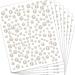 Creatrill 1920 Pcs Flatback Pearls for Crafts  Face Hair Nail Pearls for Nail Art  Self Adhesive Gems Stickers  3mm/4mm/5mm/6mm Mixed Size Pearl White