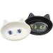 PetRageous Oval Frisky Kitty Stoneware Cat Bowl - 5.5 Wide, 1.5 Tall, 5.3oz Capacity, Dishwasher Safe - White - Buy Online on GoSupps.com