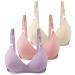 BHS for women 3-part front side bucket top edge without steel ring seamless fleet adaptation women yoga sleep big bras freezing-free padded support push-up bras 42 04 pk1