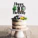 Weed Themed 40th Happy Birthday Cake Topper - Weed Themed Birthday Party 420 Themed Party Dope Decoration Unisex - LIANGSS - Buy Online on GoSupps.com