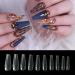 Ballerina False Nails - 500 Long Coffin Shape Tips | Transparent Press On Nails | VIVID STELLA High Radiant Clear Cover - Buy Online on GoSupps.com