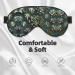 Many Succulents Eye Mask - Soft Adjustable Black Sleep Mask for Ultimate Comfort | Unisex Nighttime Eye Cover - Buy Online on GoSupps.com