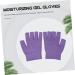 Beatifufu 1 Pair Gel Moisturizing Gloves Moisturizing Half Gloves Hand Spa Gloves Mittens for Men Gloves Soft Moisturizing Socks Gloves Womens Gloves Cotton Gloves Purple Dipping 15x11cm - Buy Online on GoSupps.com
