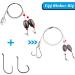 Stainless Steel Fishing Egg Sinker Rigs with Swivel - Catfish, Flounder, Grouper, Trout, Redfish Ready Rig - 8pcs 1 oz - Buy Online on GoSupps.com