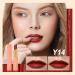 Oulac Dark Red Creamy Matte Lipstick - Soft Satin Finish | Moisturizing Formula | Highly Pigmented with Rose Oil | Vegan & Cruelty-Free | 3.6g - Once Bitten - Buy Online on GoSupps.com