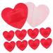 FRCOLOR 25pcs Heart Shaped Household Stickers Self-Adhesive Patches Care Patches Heart-Shaped Patches Small Adhesive Bandages Small Stickers Red 3.80X3.20X0.20CM