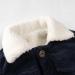 Volunboy Toddler Corduroy Sherpa Jacket | Fleece Lining | Button Down Coat for Baby Boys Girls | Blue, 12 Months - Buy Online on GoSupps.com