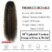 30-Inch Thick Curly Drawstring Ponytail Extensions - Chocolate Brown & Honey Blonde Highlights - Buy Online on GoSupps.com