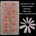 LuckForever 500pc Nude Pink Coffin False Nails - Press On Full Cover Ballerina Design with Case for Women Girls - DIY Manicure Fingernails - Buy Online on GoSupps.com