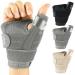 Vive Arthritis Thumb Splint - Thumb Spica Support Brace for Pain Sprains Strains Arthritis Carpal Tunnel & Trigger Thumb Immobilizer - Wrist Strap - Left or Right Hand (Grey)