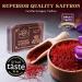 Saffron Powder 1g - Premium Grade A++ Safran for Tea, Paella, Rice & Desserts - Great Taste Award Winner 2023 - LAB TESTED - Pack of 1 - Buy Online on GoSupps.com