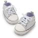 BAIELey Baby High Top Canvas Sneakers - Silver, 6-12 Months - Buy Online on GoSupps.com