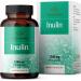 HERBAMAMA Inulin Powder Capsules - Organic Chicory Root Inulin Supplement - Prebiotic Fiber for Digestive Support & Gut Health - 1200 mg  100 Caps