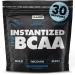 Gains in Bulk BCAA Powder Pre Workout Plant Based Branch Chain Amino Acids Gluten Free Vegan Supplement with Keratin for Endurance & Strength During & Post Workout Unflavored 30 Servings Unflavored 5.7 Ounce (Pack of 1)