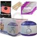 Vaxy Waxing Kit Wax Warmer Electric Wax Pot Heater with Accessories A Complete at-Home Hair Removal Wax Kit Painless Hard Wax for full Body face Bikini Area Eyebrows (Rose) - Buy Online on GoSupps.com