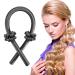 Heatless Curls Buybeybuy Heatless Curling Rod Headband 100% Silk Heatless Hair Curler for Long Hair, Heatless Hair Curling Ribbon Heatless Curls Headband No Heat Curlers with Two Hair Rings (Black)
