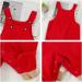 Volunboy Unisex Baby Cotton Dungarees | Toddler Corduroy Striped Overalls | 18-24 Months | Red - Buy Online on GoSupps.com