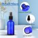 ToKinCen 4x50ml Blue Glass Spray Bottle Set - Fine Mist Atomizer - Empty Pharmacist Bottles for Travel & DIY - Buy Online on GoSupps.com