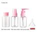 3-Piece & 11-Piece Travel Toiletry Set - Clear Bottles for Lotion Shampoo Conditioner & Eye Cream - Pink Carry Set for Skincare | Shop Internationally - Buy Online on GoSupps.com