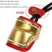 Nofaner Leather Archery Thumb and Finger Protector Guard for Traditional Bow Shooting - Red - Buy Online on GoSupps.com