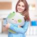 Mewaii 8'' Soft Kiwi Cow Mushroom Pillow Plush - Cuddly Green Cow Toy for Kids | 8 Inch Stuffed Animal - Buy Online on GoSupps.com