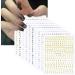 10 Sheets Glitter English Alphabet Nail Decals Letter Nail Art Stickers Small Letter Nail Art Design Stickers Self-Adhesive Letter Nail Stickers for DIY Nail Decoration(5 Colors) - Buy Online on GoSupps.com