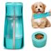 Rainpal portable travel dogs drinking bottle-drinking bottle dogs for on the go with feed container |Drink and feed for Pet Walking Travel Hiking |Compactly durable slightly leak -proof |Blue Blue New Upgrade