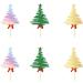 TSJ 18 PCS Christmas Tree Cupcake Toppers Christmas Cake Toppers Glitter Cupcake Picks Cake Decorations Christmas Party Supplies Green+gold+silver - Buy Online on GoSupps.com