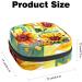 Wildflower Sunflower Patterns: Stylish Women's Napkin Storage Bag & Portable Menstrual Cup for Teenagers & Girls - Buy Online on GoSupps.com