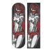 Hupery Skateboard Grip Tape Longboard Griptape Sexy Tattoo Women Waterproof Grip Tape Sheet Sticker Deck Sandpaper Griptape 33.1x 9.1 inch