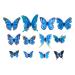 Vividsun Butterfly Clips for Women Girl Wedding Party Photo Prop Headwear Hair Clips (blue) Free