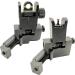 Levien 45 Degree Offset Fiber Optic Flip Up Sights - Front Red Dot & Rear Green Dot, Picatinny/Weaver Rail Mount - Buy Online on GoSupps.com