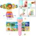 2 PCs Children's Flashlight Projector Toy - 80 Animal Patterns Dinosaurs & Transport Vehicles | Ideal for Kids' Educational Fun - Buy Online on GoSupps.com