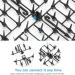 10 PCS Scat Mat for Cats Indoor Cat Scat Mat with Spikes Sprickle Digging Deterrent for Dogs Outdoor for Garden and Fence Cat Deterrent with 7 Staples 15.5" x 12" - Buy Online on GoSupps.com