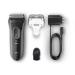 Braun Electric Razor for Men - Rechargeable Foil Shaver 3000s - Black 4-Piece Set - Buy Online on GoSupps.com
